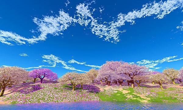 災害復興支援3DCG 桜 No101