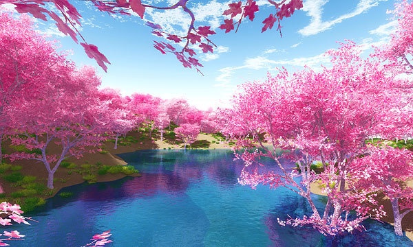 災害復興支援3DCG 桜 No120
