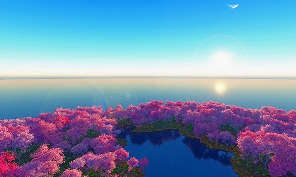 災害復興支援3DCG 桜 No123