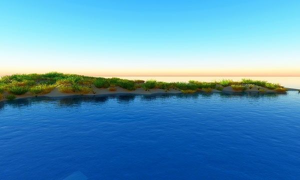 災害復興支援3DCG 海岸線 No120