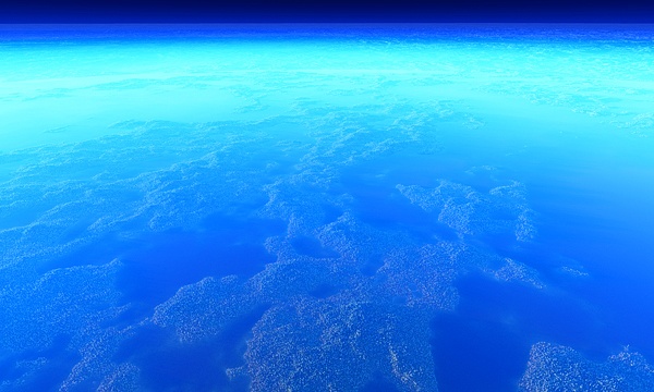 災害復興支援3DCG　宇宙 No2