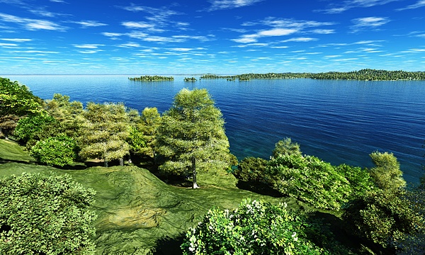 災害復興支援3DCG 海 No100