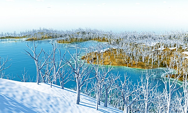 災害復興支援3DCG 木々 No 118