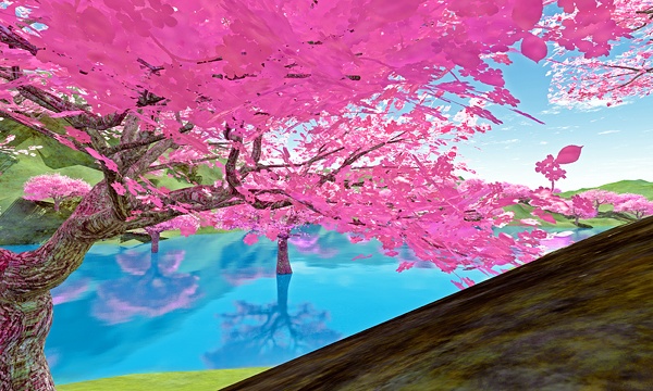 災害復興支援3DCG　春の景色 No19