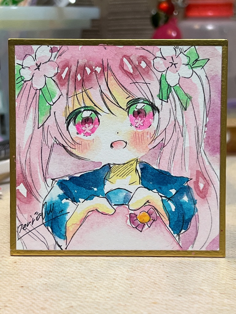 ランダム豆色紙ガチャ