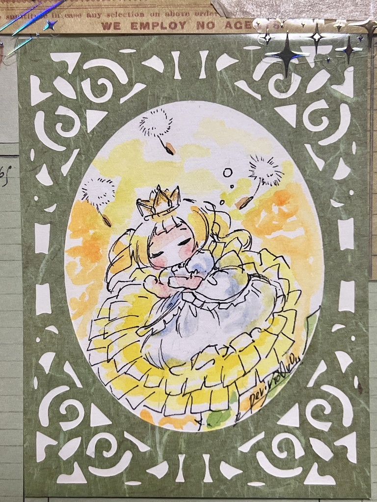 ミニ原画 たんぽぽ姫