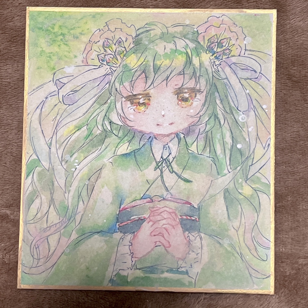 1/4色紙原画 姫神綺譚