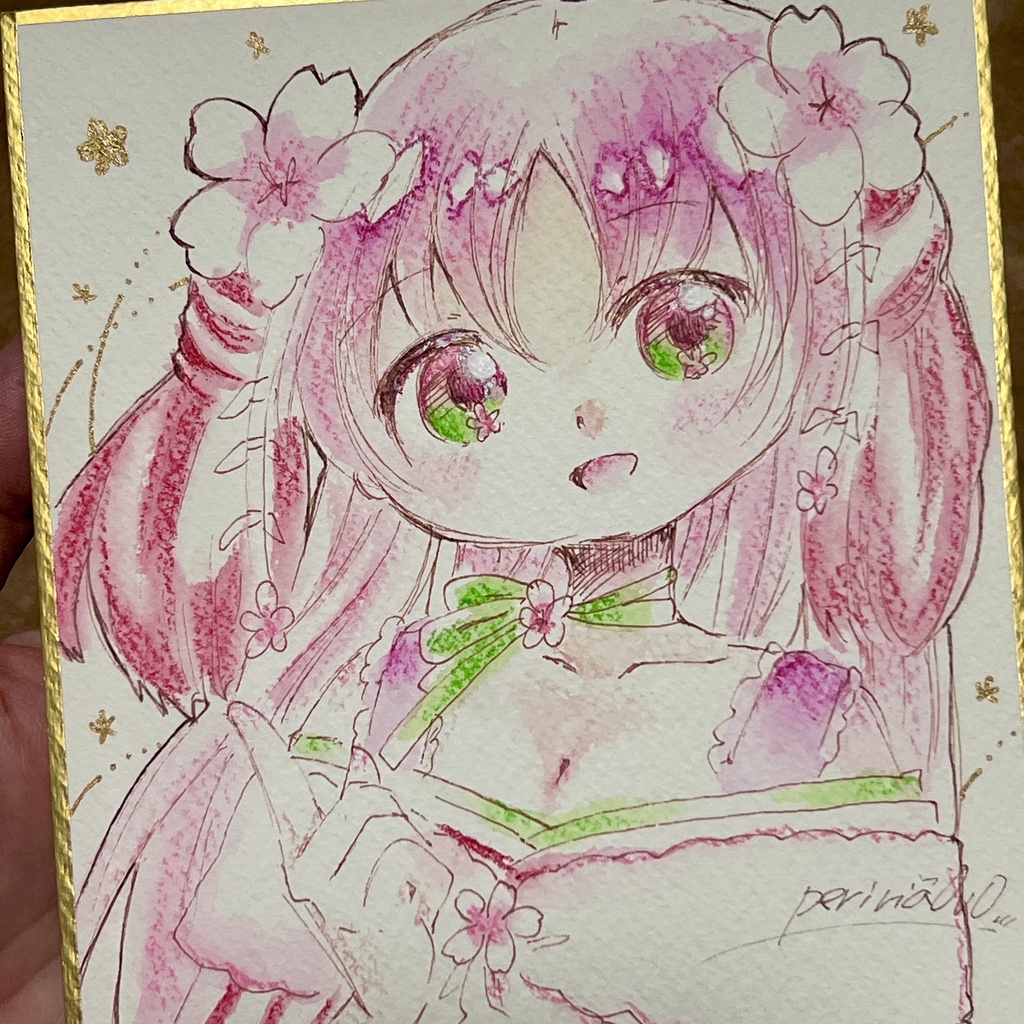 1/4色紙原画 姫神綺譚