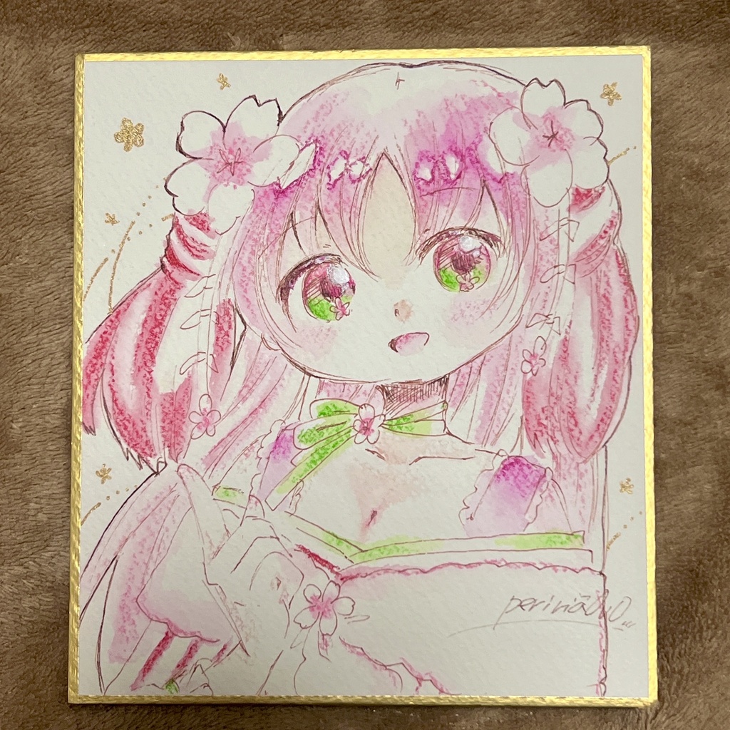 1/4色紙原画 姫神綺譚