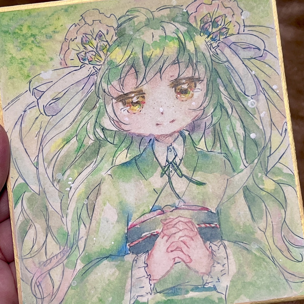 1/4色紙原画 姫神綺譚
