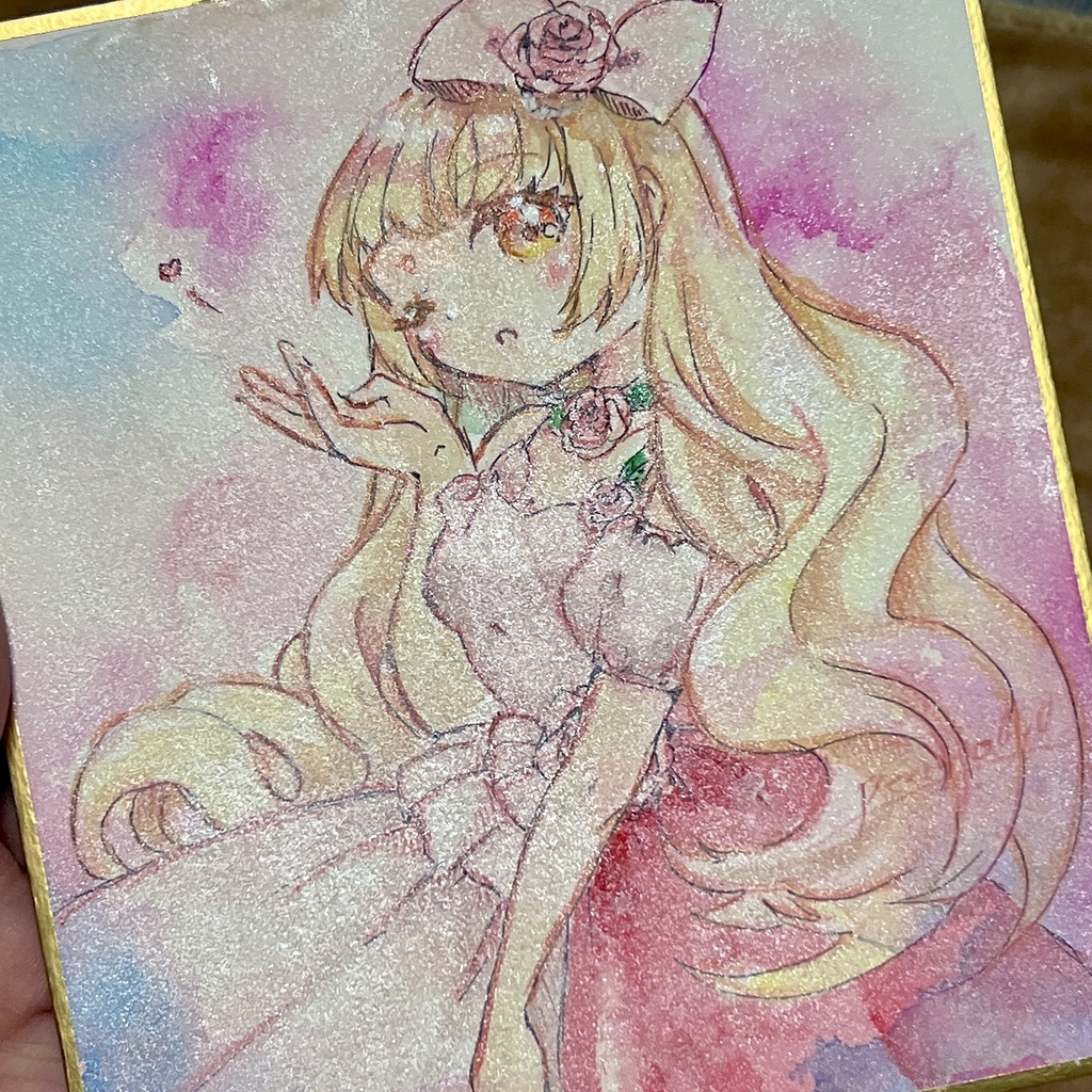 1/4色紙原画 姫神綺譚