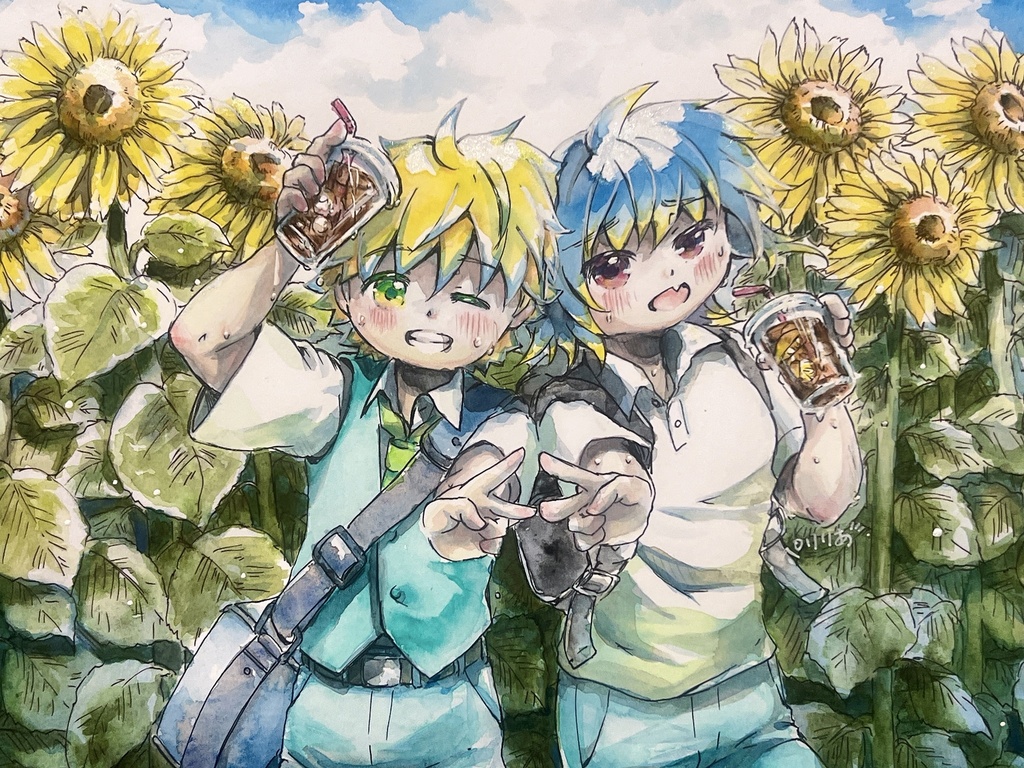 A4サイズイラスト原画