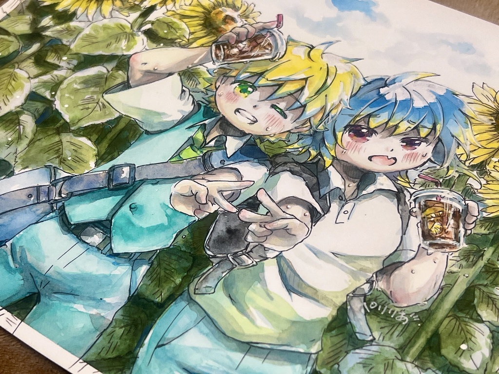 A4サイズイラスト原画