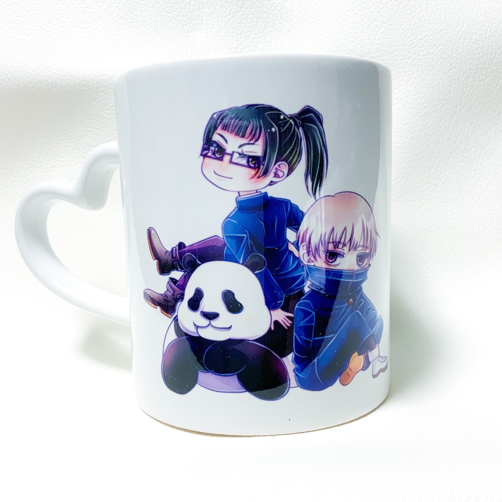 2年組禪院真希パンダ狗巻棘マグカップ【ハート手持ちタイプ】