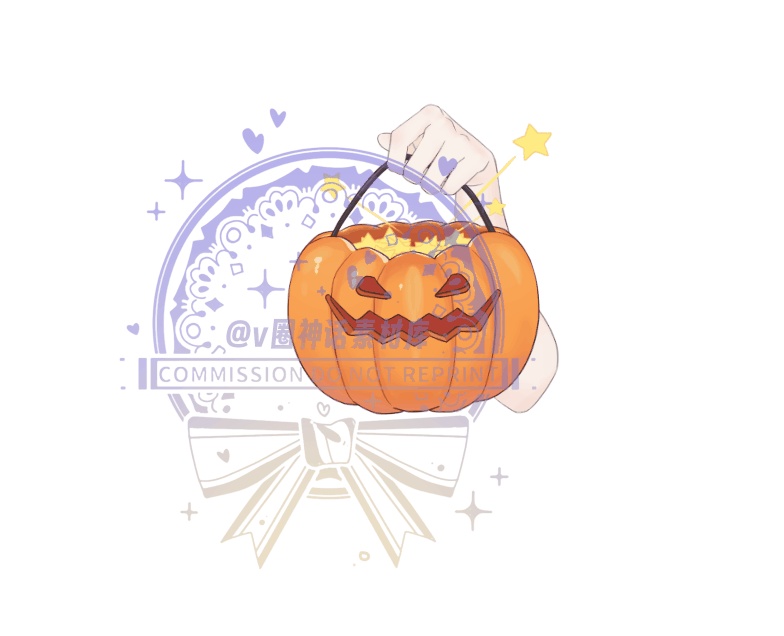 【live2d 配饰】Halloween限定 ハロウィンのハンドホールド南瓜ランプは星が飛び出るよ