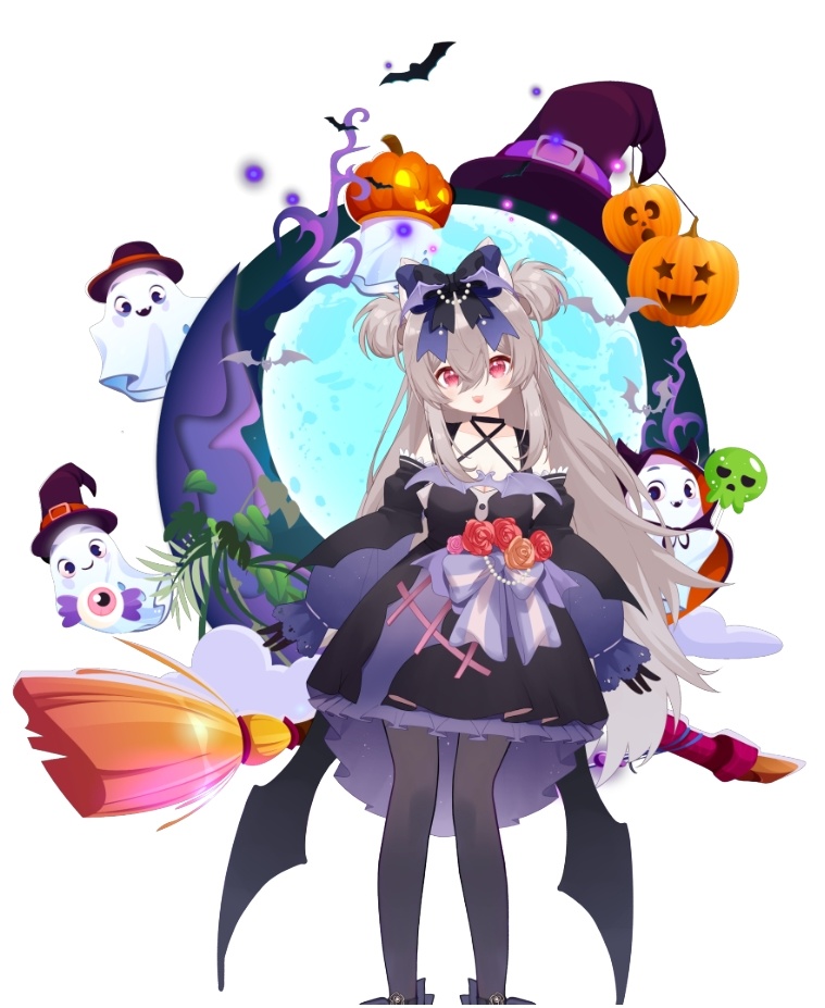 【Live2Dアパレル vts配信素材】万能适配!万聖節 魔瓶の魔術師x月下の魔女