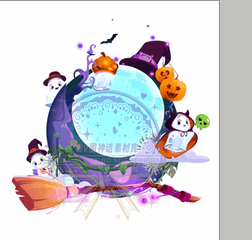 【Live2Dアパレル vts配信素材】万能适配!万聖節 魔瓶の魔術師x月下の魔女