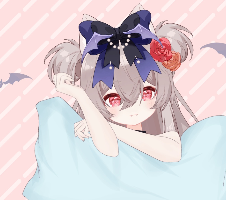 【Live2Dアパレル vts配信素材】おやすみと寝顔の6点セットの抱き枕 |VTS動|