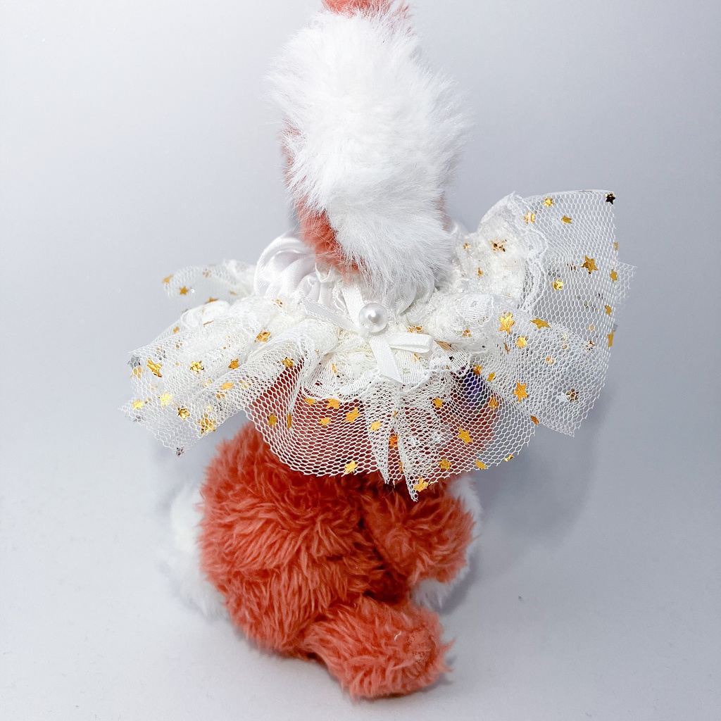 耳あり用ナイトキャップ 星柄レース