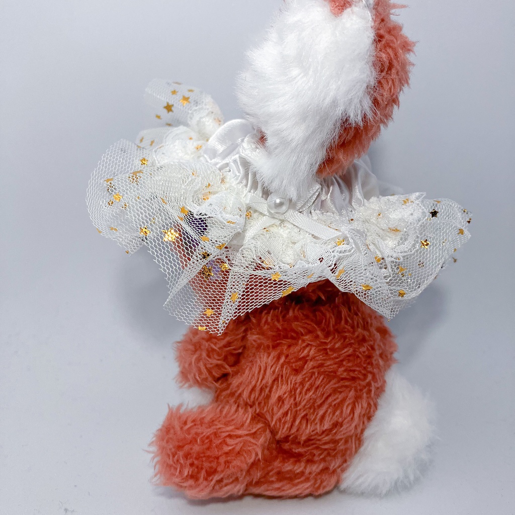 耳あり用ナイトキャップ 星柄レース