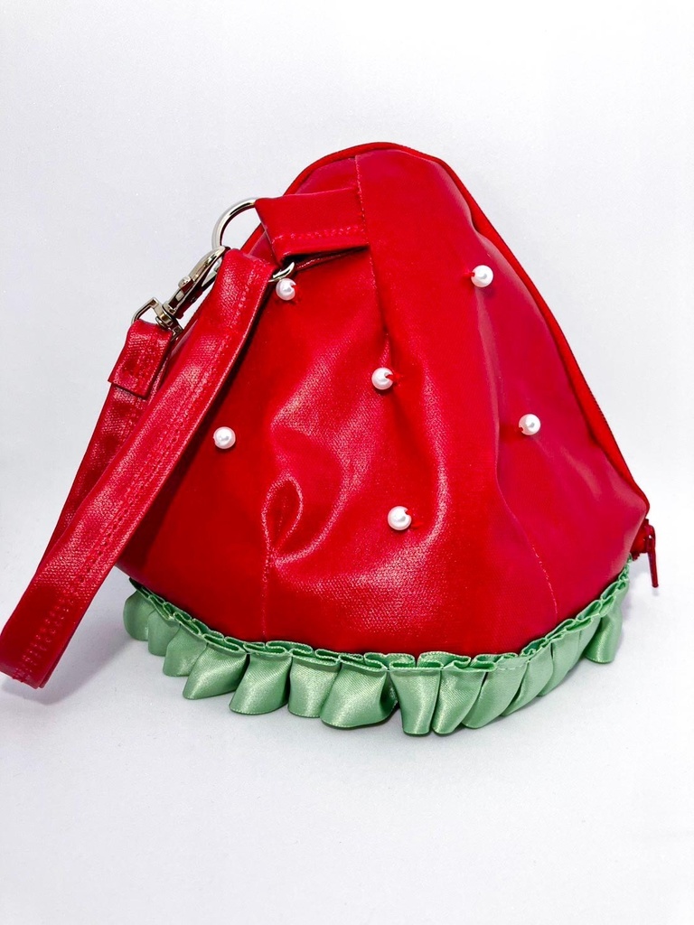 いちごの小人ぬいポーチ(訳あり)