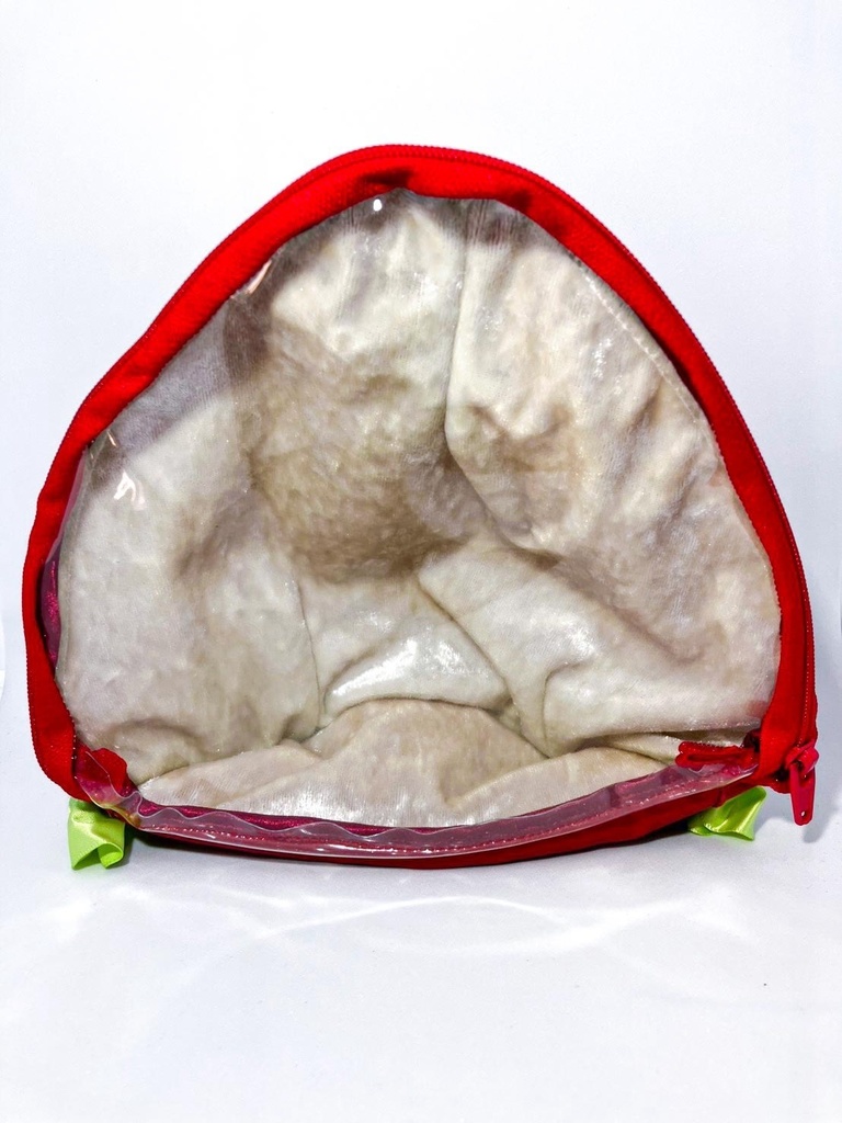 いちごの小人ぬいポーチ