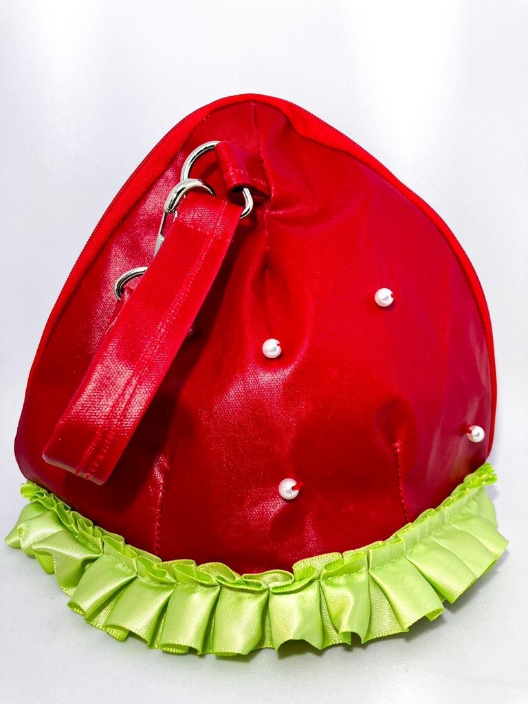 いちごの小人ぬいポーチ