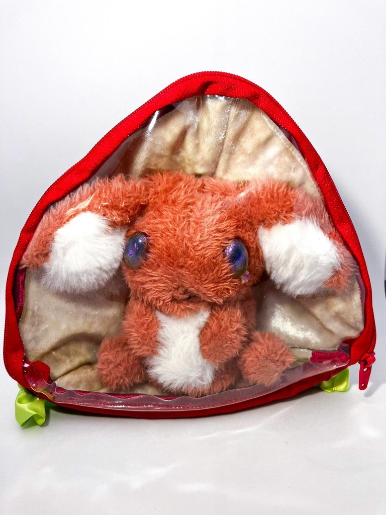 いちごの小人ぬいポーチ