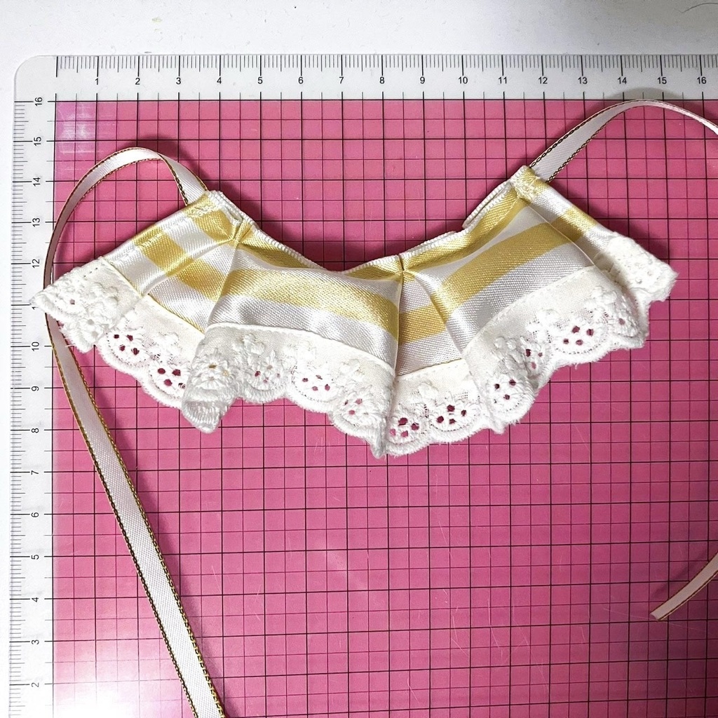 キャラメルボーダー ショートケープ