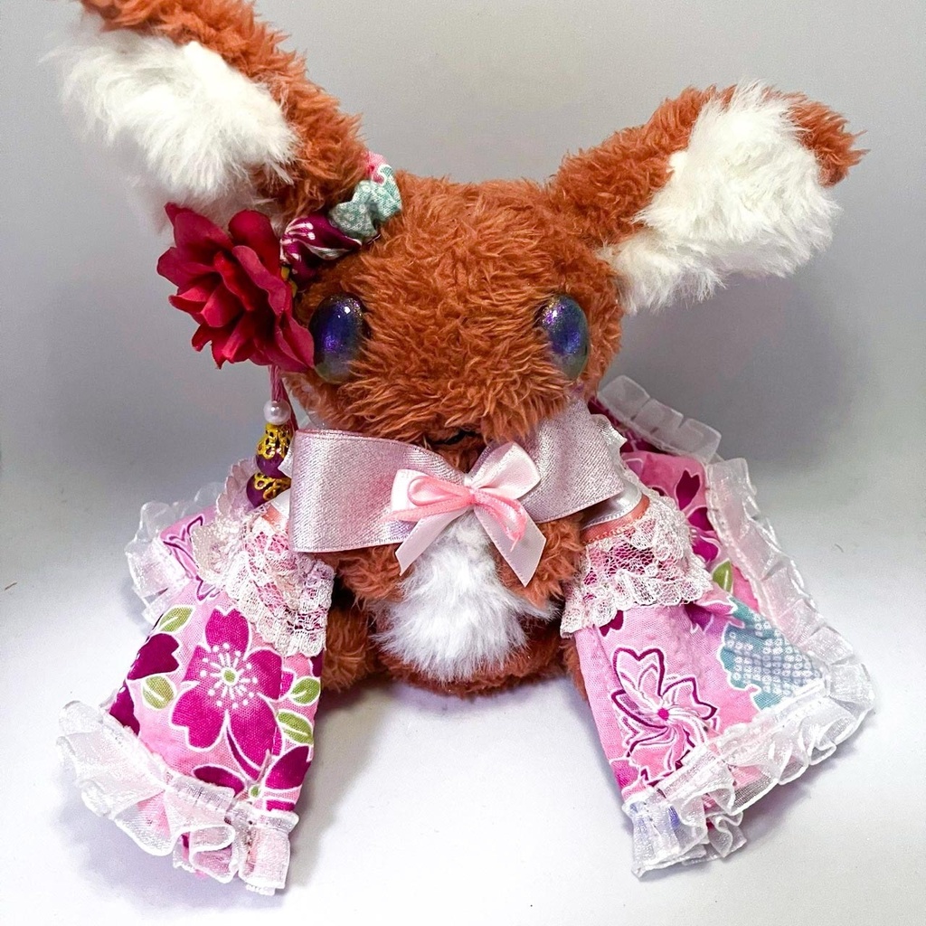 さくらピンク 和風ロリィタ 衣装セット(S)