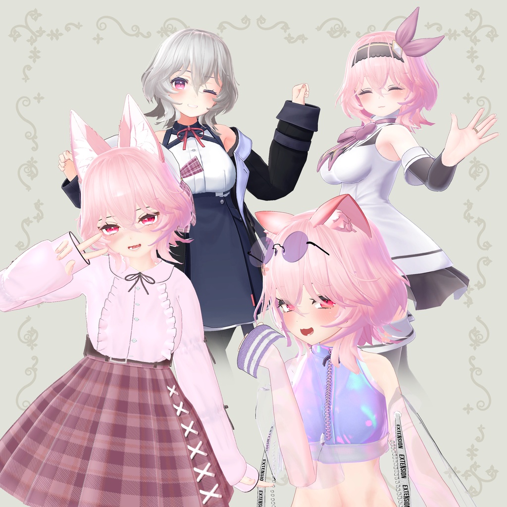 【Ver1.1】くびれミディアムヘアー【PB対応】