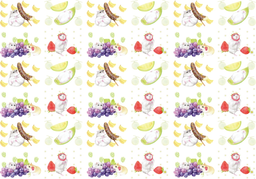 ハムスターの食べごろフルーツポーチ