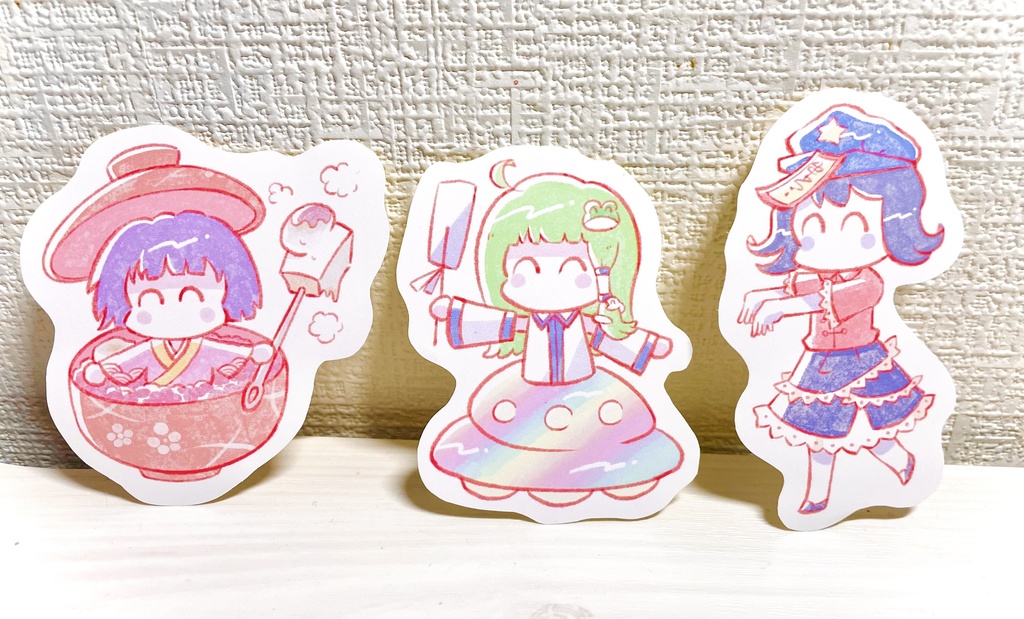 東方ニッコリシールセット