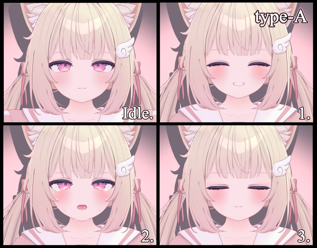 Chiffon 『シフォン』 💕 Face Animation A . B Set 💕