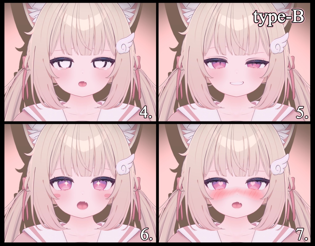 Chiffon 『シフォン』 💕 Face Animation A . B Set 💕