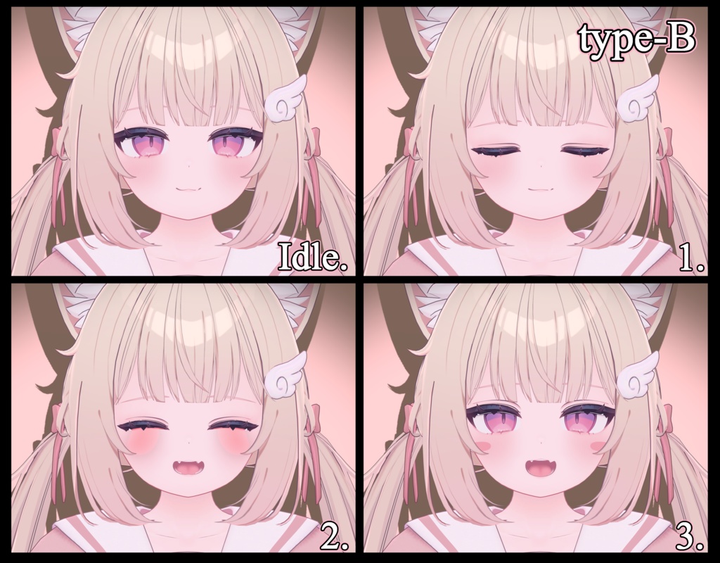 Chiffon 『シフォン』 💕 Face Animation A . B Set 💕