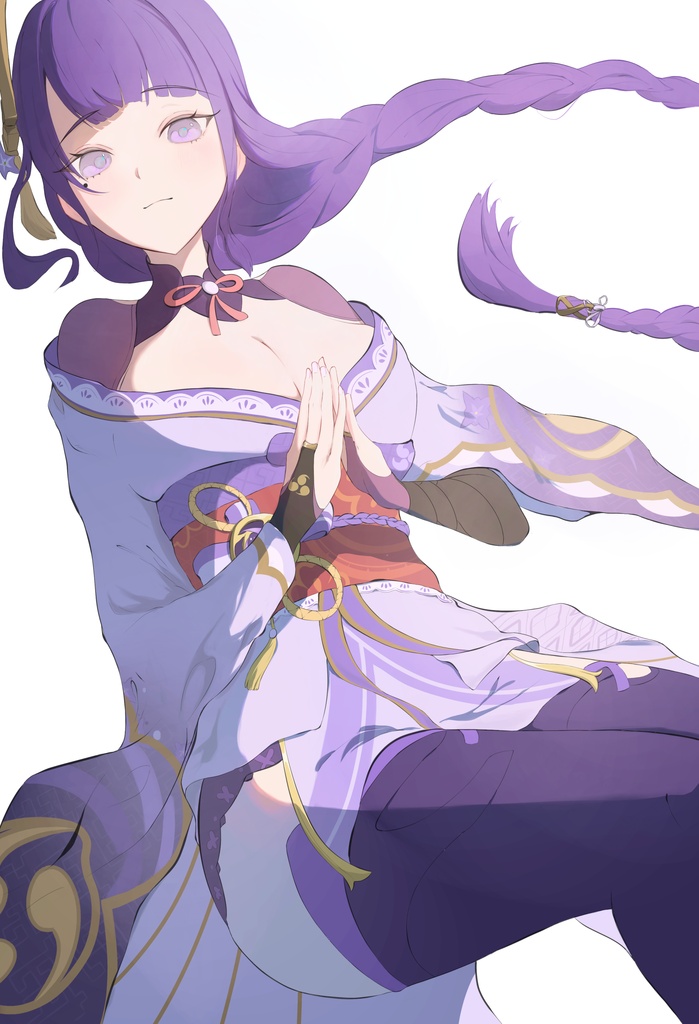 雷電将軍 イラストデータ（PNGデータ）