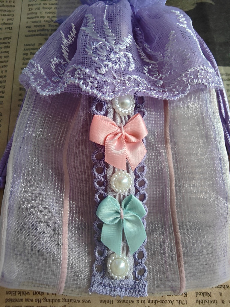 東方project オーガンジーMサイズ巾着【パチュリー・ノーレッジ】