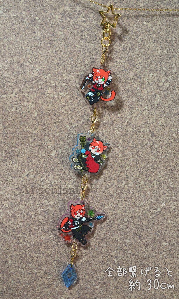 グ・ラハ・ティア三連アクリルキーホルダー