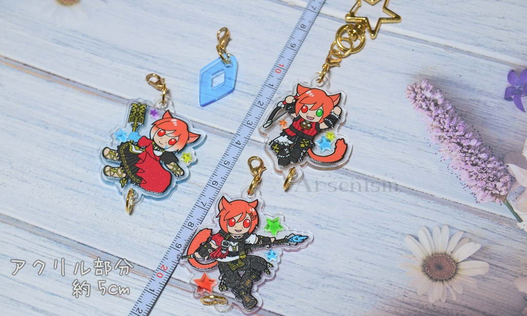 グ・ラハ・ティア三連アクリルキーホルダー