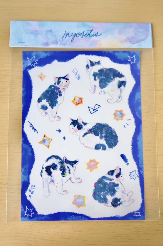 A5サイズハーフカットシール
