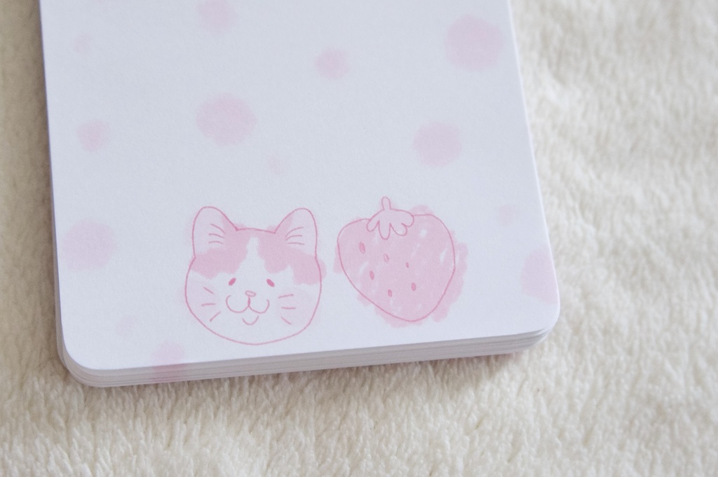 アイスとねこのリングメモ帳