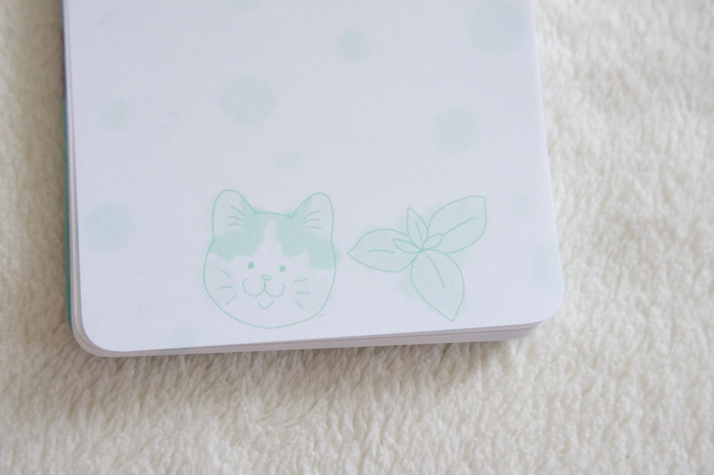 アイスとねこのリングメモ帳