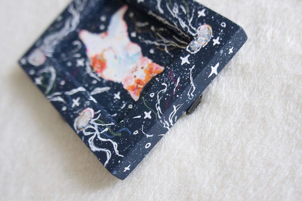 【額装原画】たゆたうと小さなアーティスト