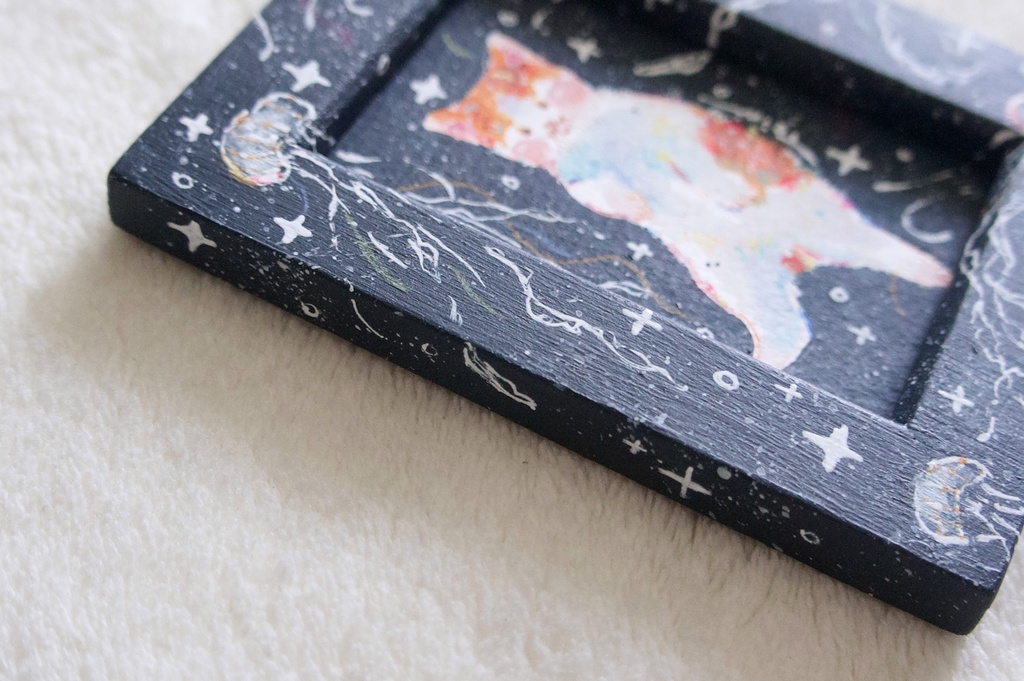 【額装原画】たゆたうと小さなアーティスト