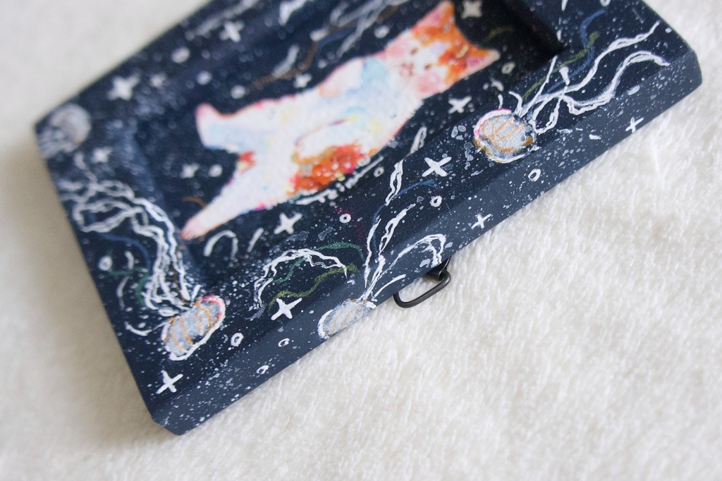 【額装原画】たゆたうと小さなアーティスト