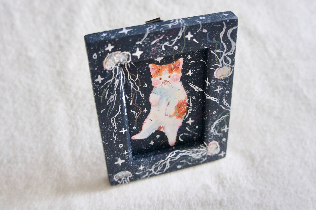 【額装原画】たゆたうと小さなアーティスト