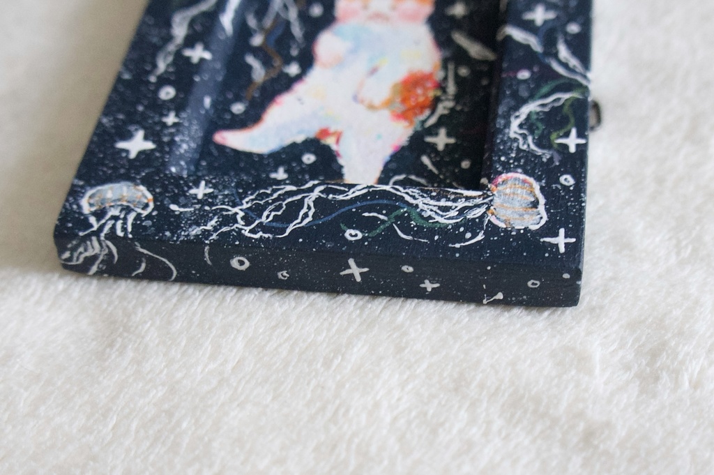 【額装原画】たゆたうと小さなアーティスト