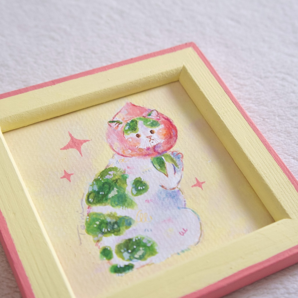 【額装原画】桃なあの子