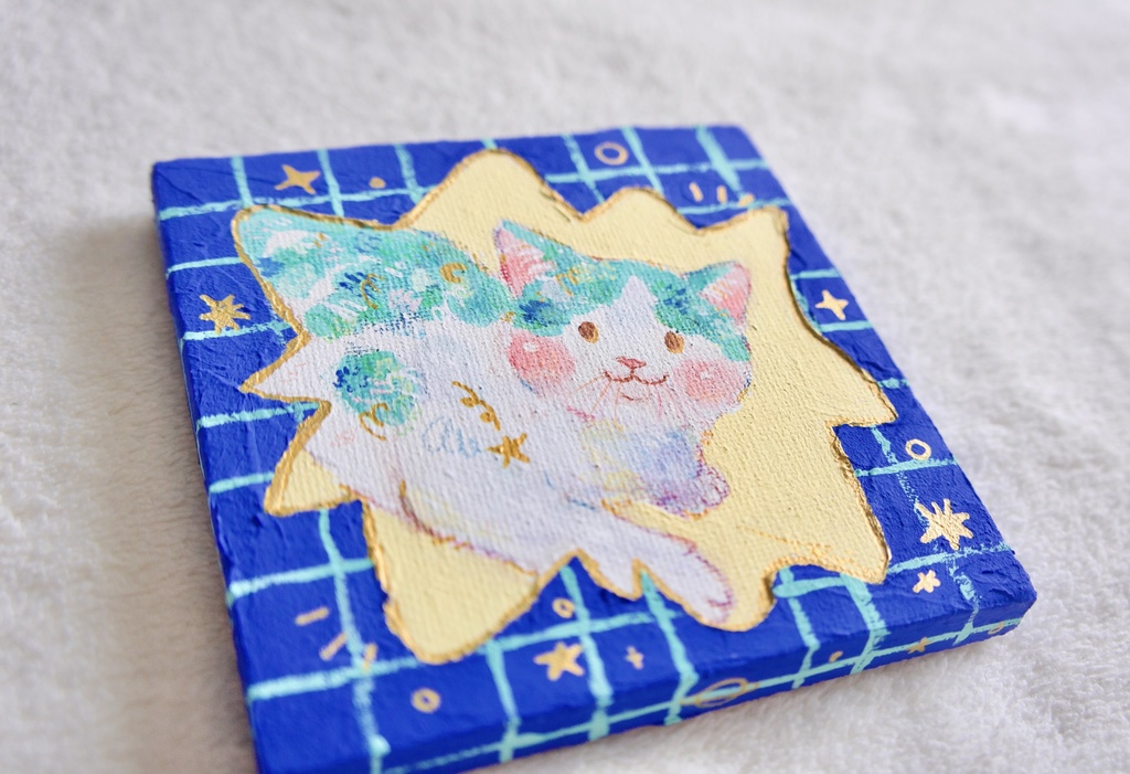 【キャンバス原画】星と三日月